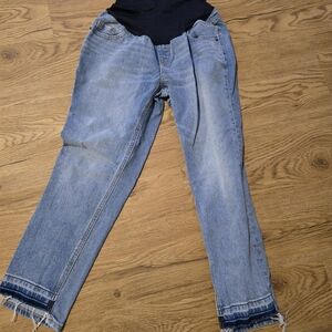 Old Navy Women's Maternity Light Blue Ankle Jeans